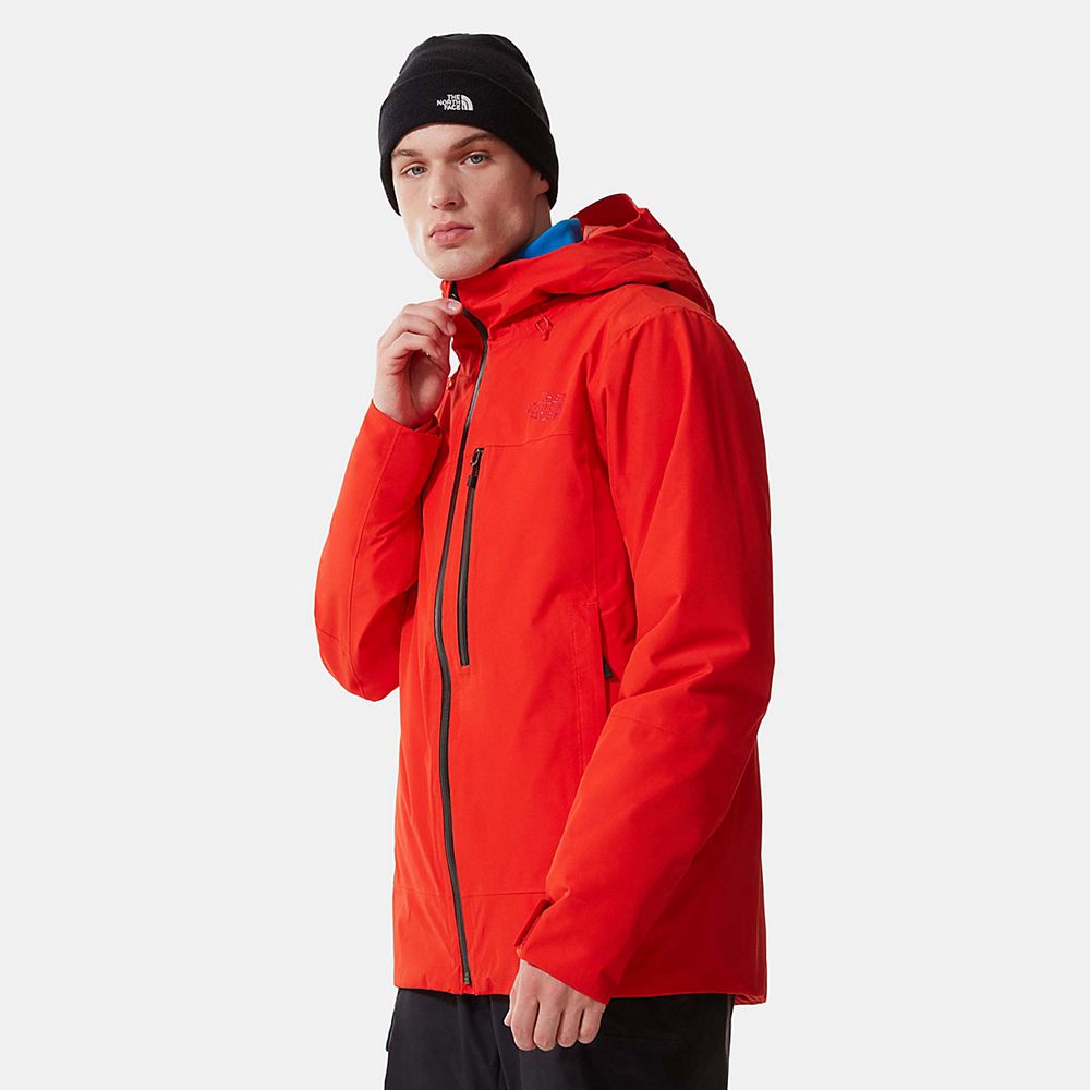 The North Face Lightweight Shell Jackets Mens Australia - The North Face Descendit Red Skiing And Sn